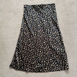 Hers & Mine Leopard Print A-Line Skirt